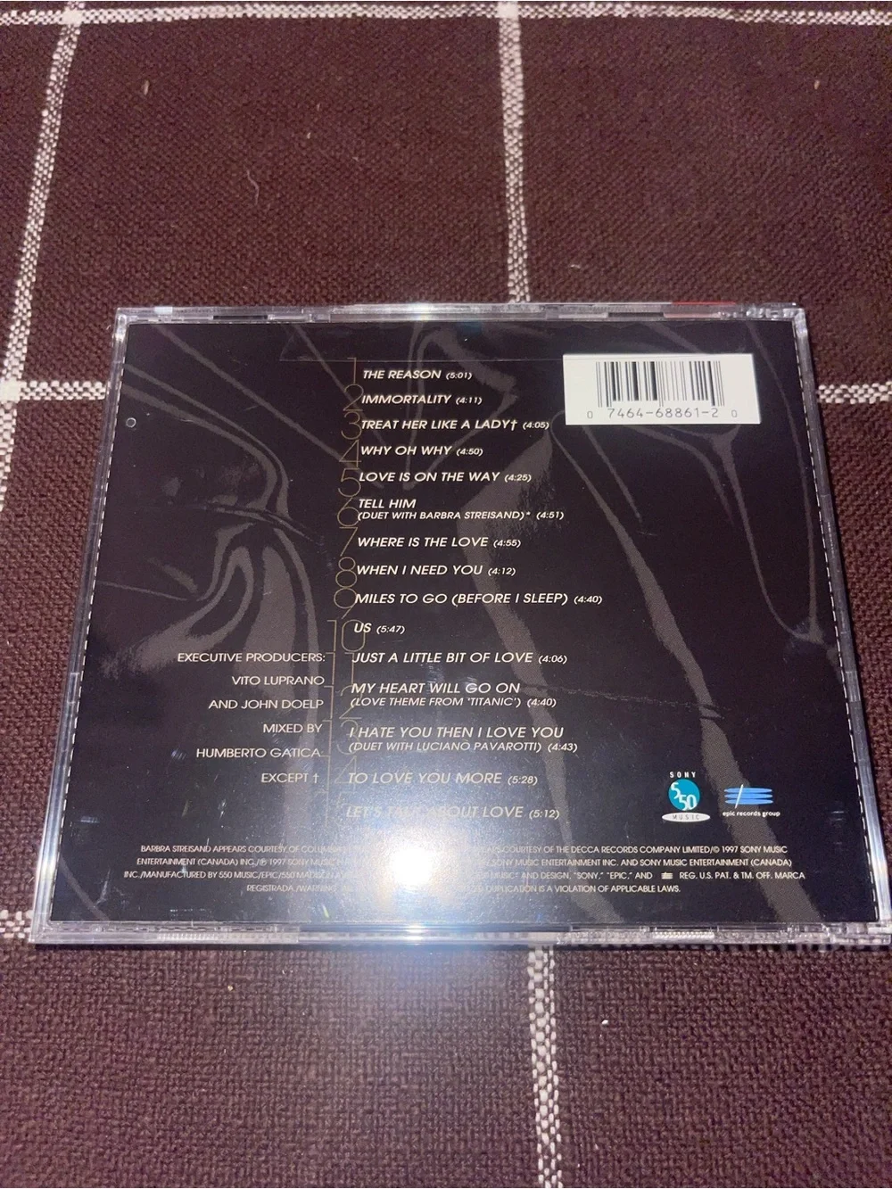 Celine Dion Let's Talk About Love CD 1997 Sony Music K 68861-S1